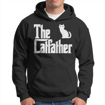 Funny The Catfather Fathers Day Cat Dad Pet Owner Gift Men Hoodie