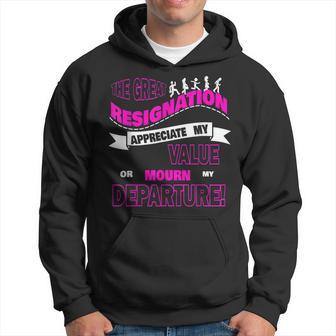 Funny The Great Resignation I Quit The 95 Job Employee Hoodie | Mazezy UK