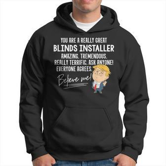 Trump 2020 Really Great Blinds Installer Hoodie | Mazezy