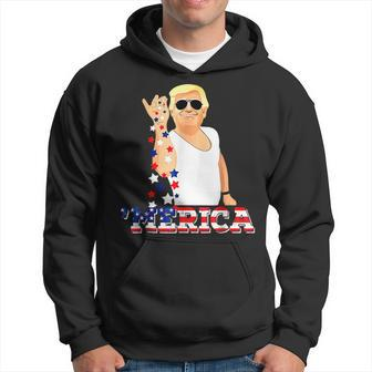 Funny Trump Salt Merica Freedom 4Th Of July Salt Funny Gifts Hoodie | Mazezy