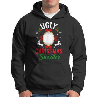 Ugly Christmas Sweater With Mirror Hoodie - Thegiftio UK