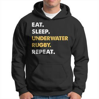 Underwater-Rugby Eat Sleep Underwater-Rugby Repeat Hoodie | Mazezy