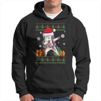 Unicorn Lover Unicorn Santa Hat Ugly Christmas Sweater Hoodie - Monsterry DE