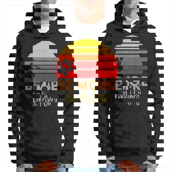 Funny Vintage Sunset Be More Like My Corgi Dog Hoodie - Thegiftio UK