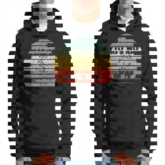 Volleyball Pun Thats What She Set Vintage Retro Sunset Hoodie | Mazezy