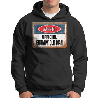 Funny Warning Sign Official Grumpy Old Man Hoodie | Mazezy