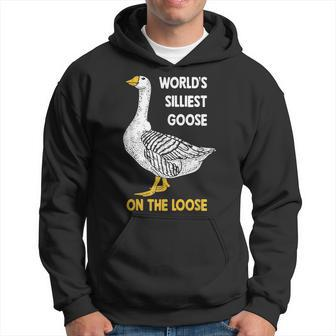 Funny Worlds Silliest Goose On The Loose Hoodie | Mazezy DE