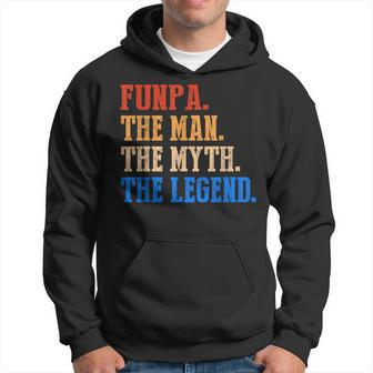 Funpa The Man The Myth The Legend Father's Day Vintage Hoodie | Mazezy