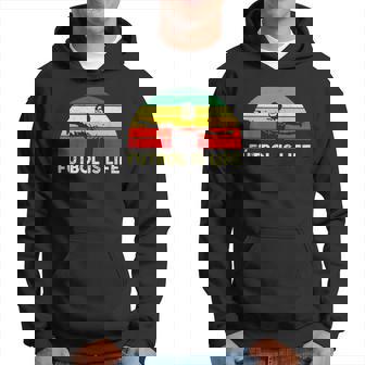 Futbol Is Life Retro Vintage Hoodie | Mazezy