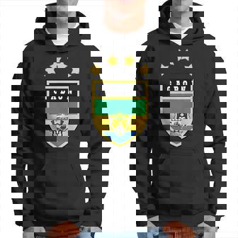 Gabon Pocket Coat Of Arms National Pride Flag Hoodie | Mazezy