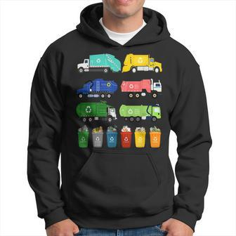 Garbage Truck Recycling Day Trash Waste Separation Birthday Hoodie - Seseable