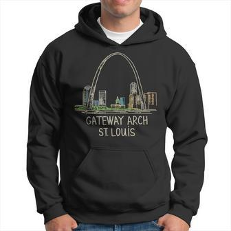 Gateway Arch St Louis T Hoodie | Mazezy