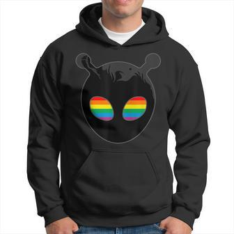 Gay Alien Lgbtq Rainbow Hoodie - Seseable