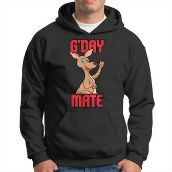 Gday Mate Kangaroo Lover Australia Aussie Hello Gift Hoodie | Mazezy UK