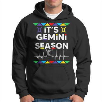 Gemini Season Zodiac Sign Funny Birthday Boys Girls Hoodie | Mazezy AU