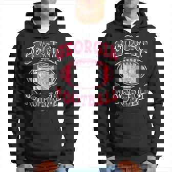 Georgia Football Vintage Distressed Hoodie | Mazezy