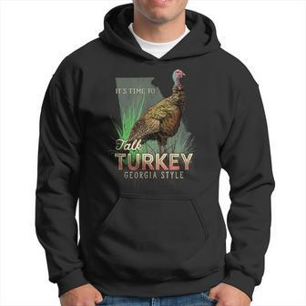 Georgia Turkey Hunting Time To Talk Turkey Hoodie | Mazezy