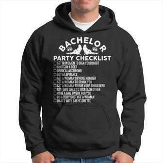Getting Married Groom Bachelor Party Checklist Hoodie