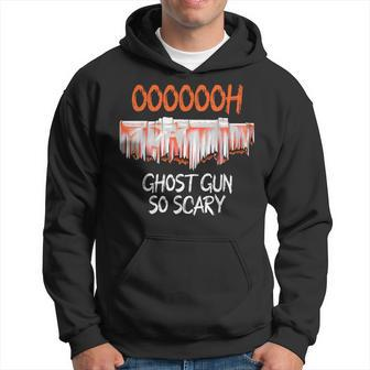 Ghost Gun So Scary Halloween Ghost Boo Spooky Season Hoodie - Thegiftio UK