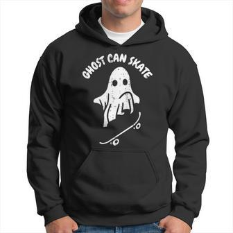 Ghost Can Skate Halloween Costume Ghoul Skateboard Skater Hoodie - Thegiftio UK