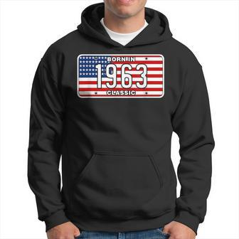 Gift For 57 Year Old Vintage Classic Car 1963 57Th Birthday Hoodie | Mazezy UK