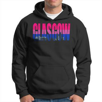 Glasgow Bisexual Flag Pride Support City Hoodie | Mazezy