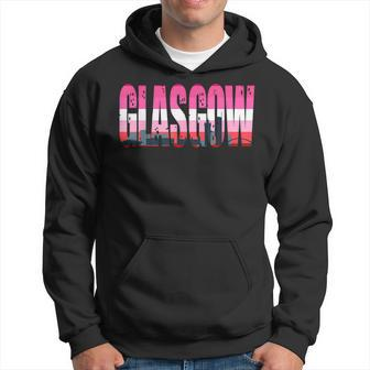 Glasgow Lesbian Flag Pride Support City Hoodie | Mazezy CA