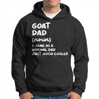Goat Dad Definition Funny Hoodie - Seseable