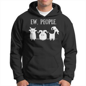 Goat Lovers For Introverts Ew People Goats Hoodie | Mazezy UK
