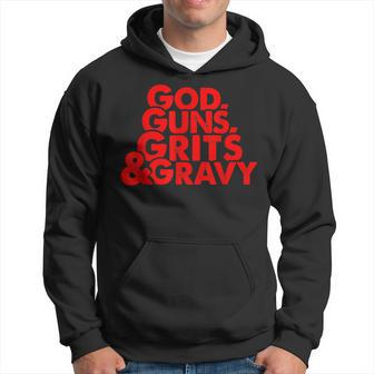 God Guns Grits & Gravy Sweet Southern Style Hoodie | Mazezy CA