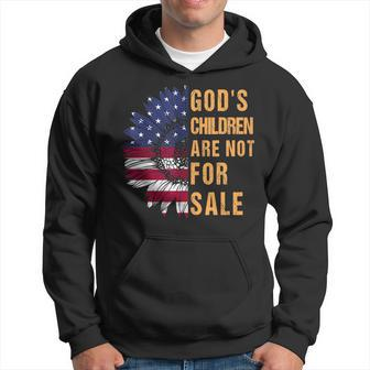 Gods Children Are Not For Sale Funny Political Hoodie | Mazezy