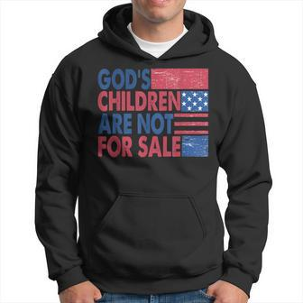 Gods Children Are Not For Sale Retro Trendy Quotes Quotes Hoodie | Mazezy