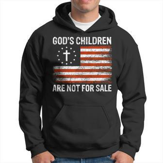 Gods Children Are Not For Sale Us Flag American Christian  Christian Gifts Hoodie