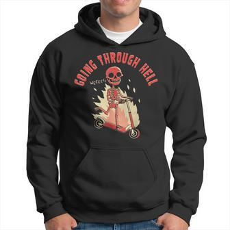 Going Through Hell Skeleton Hoodie | Mazezy