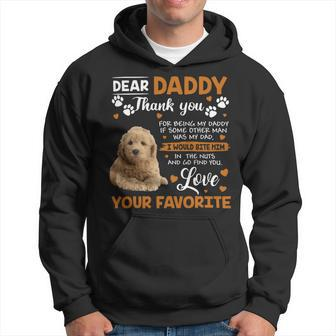 Goldendoodle Dog Dear Daddy Thank You For Being My Daddy Hoodie - Monsterry