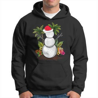 Golf Christmas In July Summer Snowman Golfer Party Hawaii Hoodie - Monsterry CA