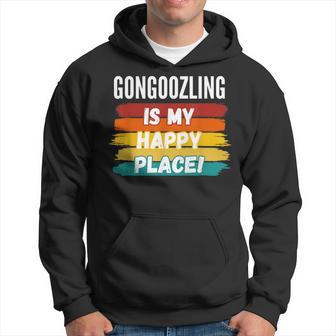 Gongoozling Lover Gongoozling Is My Happy Place Hoodie | Mazezy