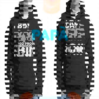 Good Dads Get Promoted To Grandfathers Italian Words Hoodie | Mazezy