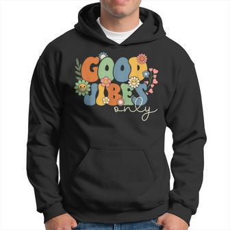 Good Vibes Only Groovy Summer Family Vacation Hawaii Beach Hoodie | Mazezy