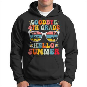 Goodbye 4Th Grade Hello Summer Groovy Last Day Of School Hoodie | Mazezy