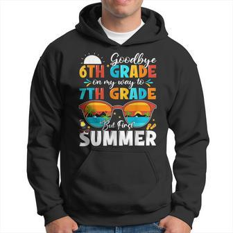 Goodbye 6Th Grade Graduation To 7Th Grade Hello Summer Kids Hoodie - Seseable