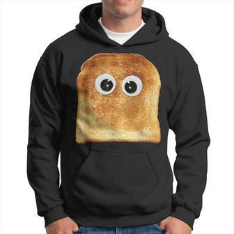 Googly Eye Toast Bread Eater Vegetarian Costume Silly Hoodie | Mazezy