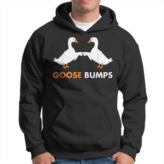 Goose Bumps Goosebumps Funny Geese Fist Bump Pun Hoodie | Mazezy
