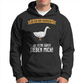 Goose Gift - Crazy & Geese Love Me Hoodie | Mazezy