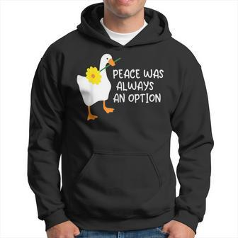 Goose I Choose Peace Hoodie | Mazezy