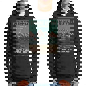 Grand Teton National Park Wyoming Poster Hoodie | Mazezy