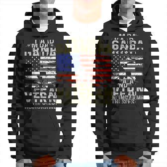 Grandpa For Men Fathers Day Im A Dad Grandpa Veteran Hoodie | Mazezy