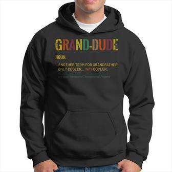 Grandpa Granddude Funny Definition Cool Retro Vintage Gift Gift For Mens Hoodie | Mazezy
