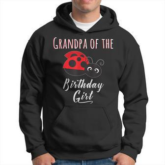 Grandpa Of The Birthday Girl Gift Ladybug Birthday Hoodie | Mazezy