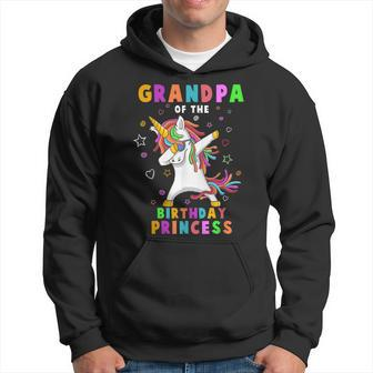 Grandpa Of The Birthday Princess Funny Unicorn Dab Gift Hoodie | Mazezy